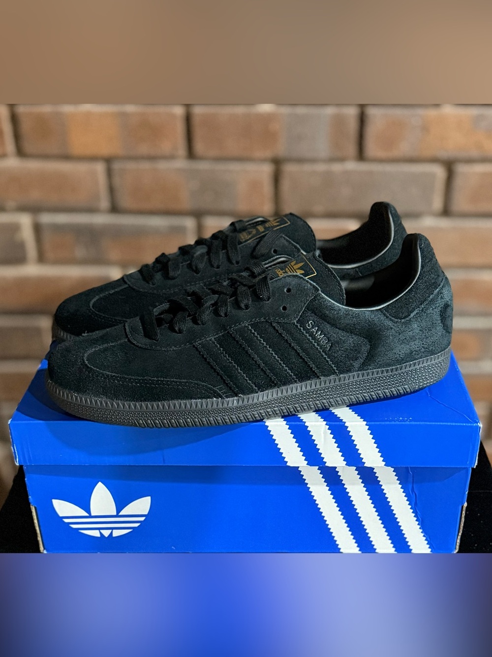 Adidas Samba OG Black Gold Suede Men’s 10.5 Sneakers JR0887 Originals (168)